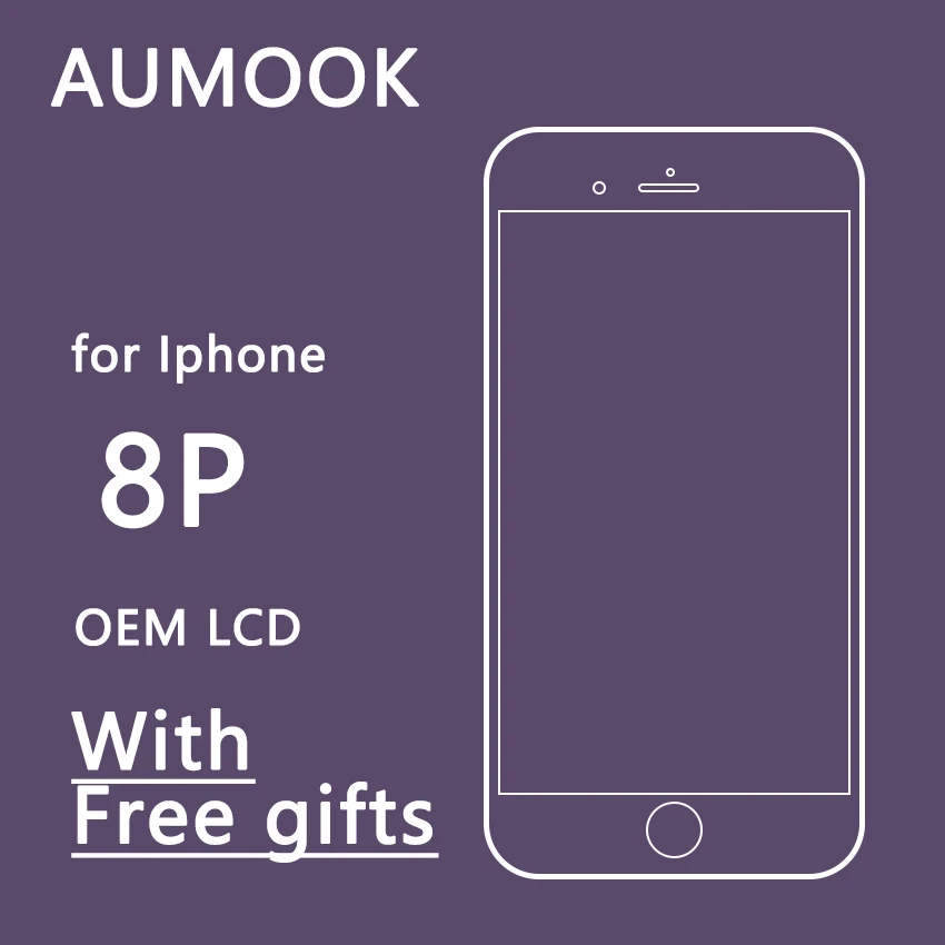 

OEM LCD For iPhone 8 Plus 8P LCD Display With Touch Screen Digitizer Assembly Replacement Good 3D Touch Free shipping Free Gifts