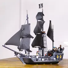 804pcs New LEPIN 16006 Pirates of the Caribbean The Black Pearl Building Blocks Set Minifigures Compatible Gift
