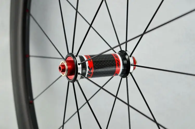 Discount Carbon Road Bike Wheel Straight Pull Low Resistance bearing Hub 25mm Wider Clincher Tubeless 700c Wheelset 3K twill 40/50/55MM 18