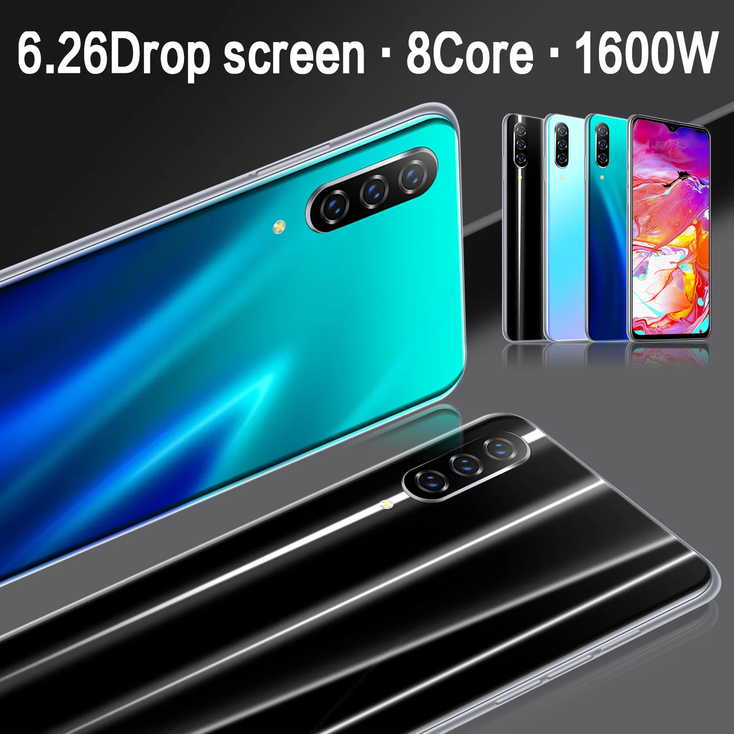 CHAOAI A50 Pro 6.26 Inch Water Drop Full Screen Global Version Smart Mobile Phone 6GB+128GB Android 8.1