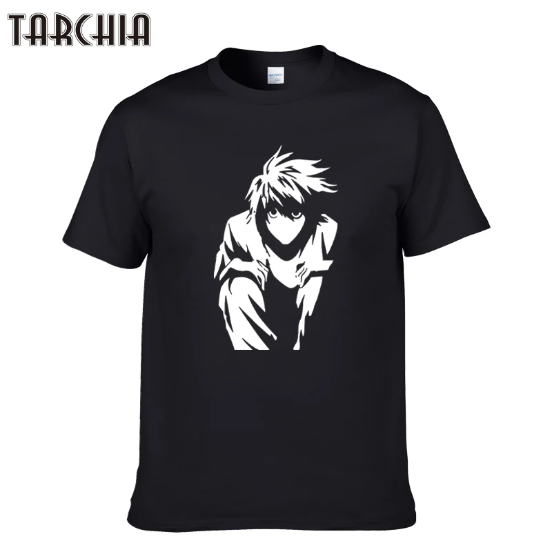 

TARCHIA 2016 new l death note pullover male fashion t-shir cotton men short sleeve boy casual homme tshirt tops tees plus