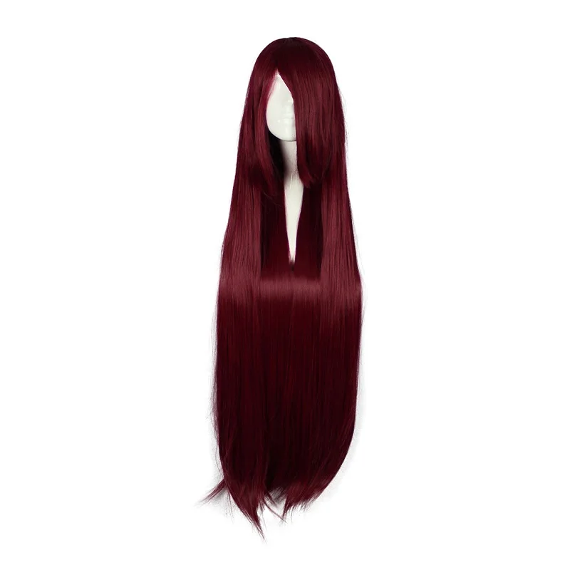 MCOSER 100 см Синтетические длинные прямые волосы 16 цветов супер Косплей вечерние высокотемпературные волокна парик парик-017 - Цвет: T27/30/4