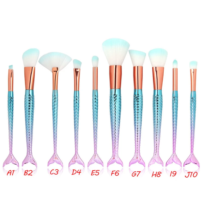 1 шт. макияж Русалка основа для макияжа бровей подводка для глаз Румяна косметический консилер кисти для макияжа pinceis de maquiagem brochas para