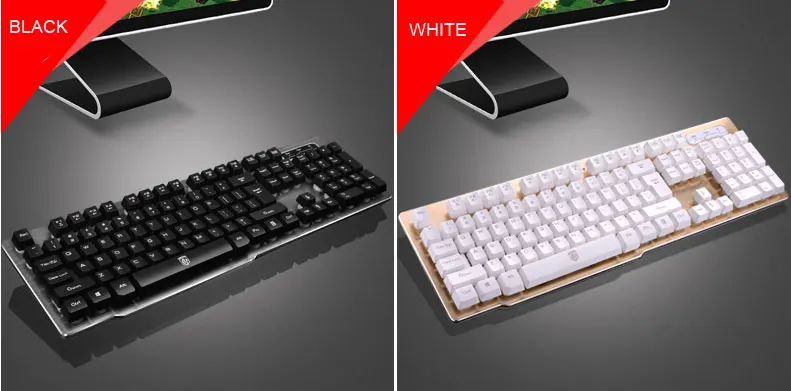carregamento backlight teclado sem fio painel de liga adequado para desktop