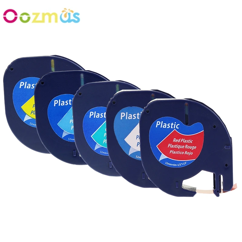 Oozmas 5 шт. Dymo LT лента 12 мм совместимая наклейка с DYMO Combo набор 91201 91202 91203 91205 для