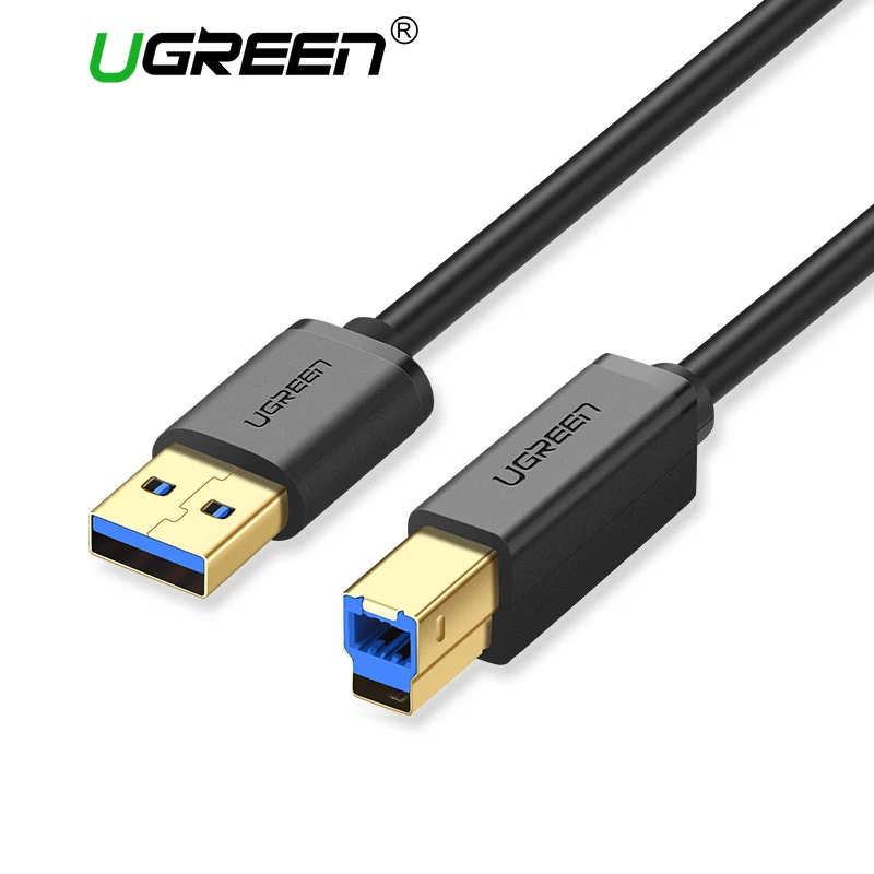 Compra Ugreen USB 3.0 Tipo De Cable De Impresora A Macho A B Macho Scanner  Sincronización De Datos Cable De Cargador Cable Para Canon Epson HP Printer  Barato | Entrega Rápida Y