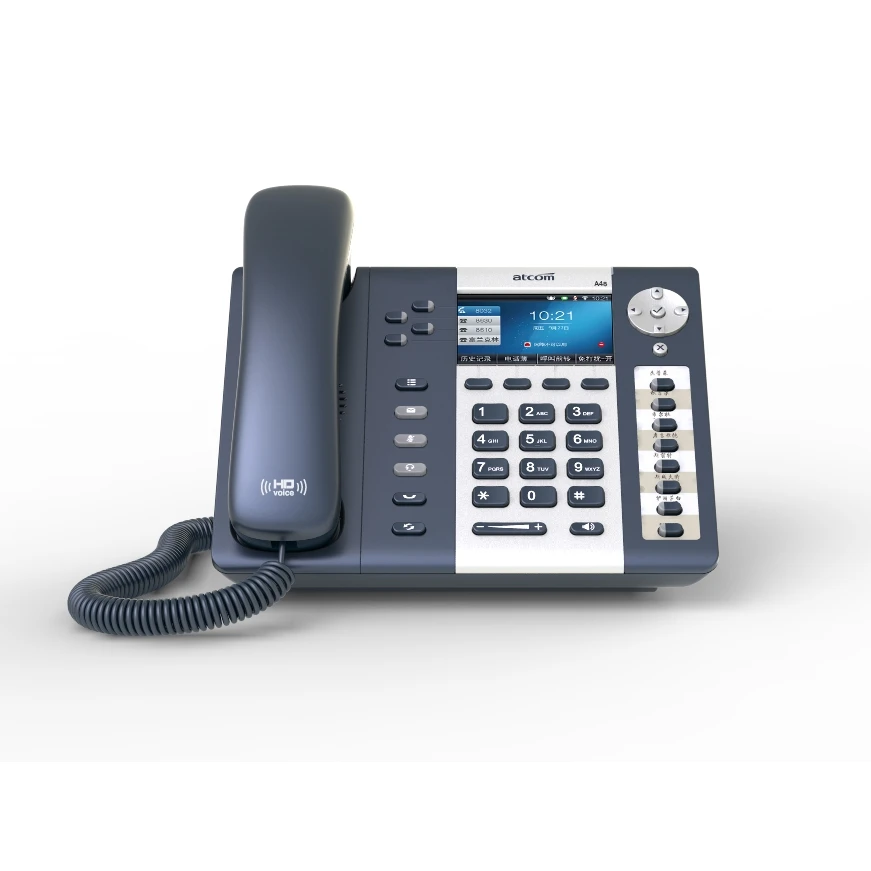 Телефон ATCOM A48W VOIP SIP Wi Fi беспроводной бизнес телефон начального уровня с цветным