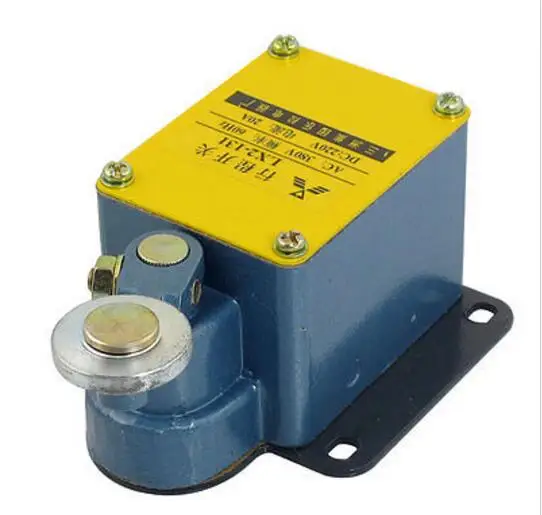 

20A 220VDC 380VAC 60Hz 1NO 1NC DPST Rotary Roller Lever Limit Switch LX2-131