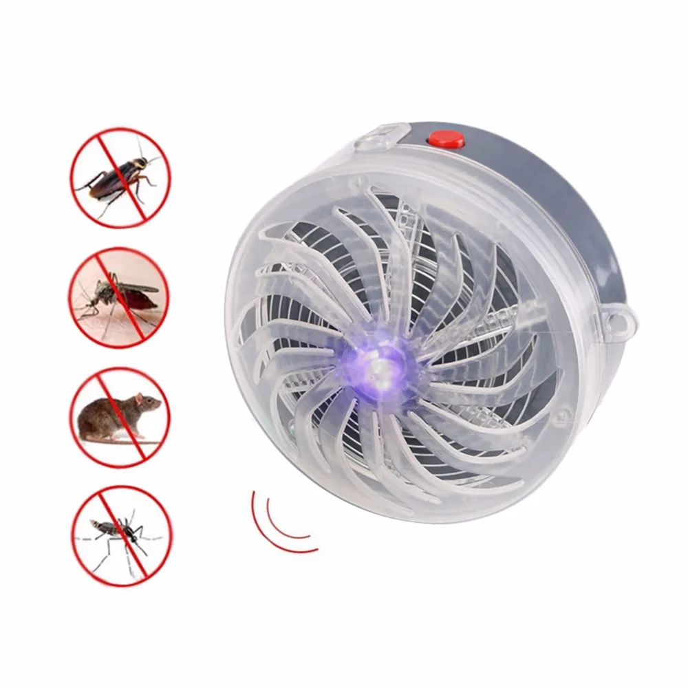 Solar Powered Buzz UV Lamp Light Fly Insect Bug Mosquito Killer Lamp Zapper Electric Fly Trap Electronic Anti Insect Bug Wasp