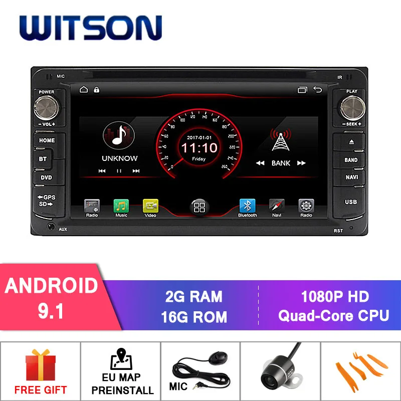 

WITSON Android 9.1 CAR DVD GPS For TOYOTA COROLLA/RAV4/VIOS/HILUX/Terios CAR DVD NAVIGATION DVR/DAB/OBD/TPMS SUPPORT