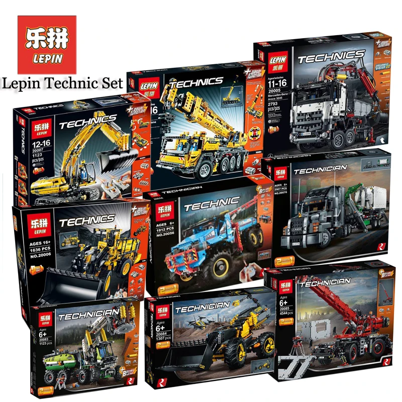 

Lepin Technic Sets Remote Control Truck 20004 20006 20007 20056 20076 20083 20084 20085 Compatible LegoINGlys Blocks Bricks Toys