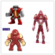 30 шт. 7 см super heros Hulk Buster Killer Cro Big tings Colossus Juggernaut Darkseid Gorilla Mark IGOR фигурка строительный блок игрушки