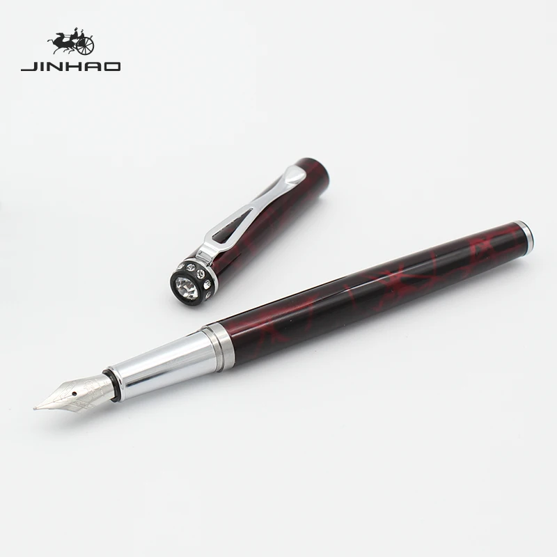 

Jinhao 301 ink pen Super fine tip 0.5mm metal luxury plume calligraphy fountain pen high quality Student fountain pen