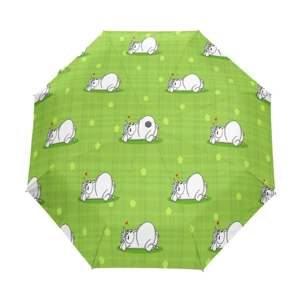 Мультфильм Зонт с единорогом мил Mujer Parapluie складной Женские Regenschirm высокое