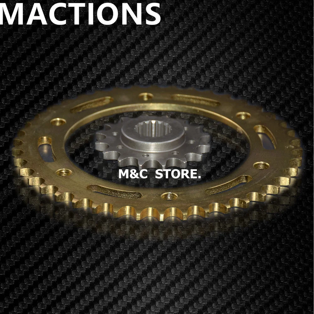 Motorcycle 525 Chain 16T Front Engine Sprocket & 42T Rear Sprocket