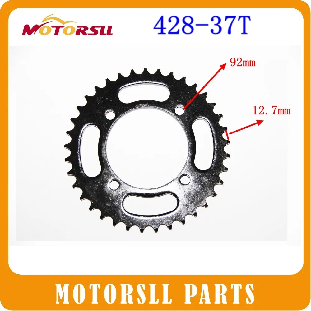Pit Dirt Bike SDG 37 Tooth 37T 428 Rear Wheel Chain Sprocket 125cc 140cc 150cc