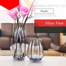 Идеальная цветная стеклянная ваза высокого качества ваза для украшения интерьера современные вазы для цветов Роскошная Цветочная стеклянная ваза домашний декор