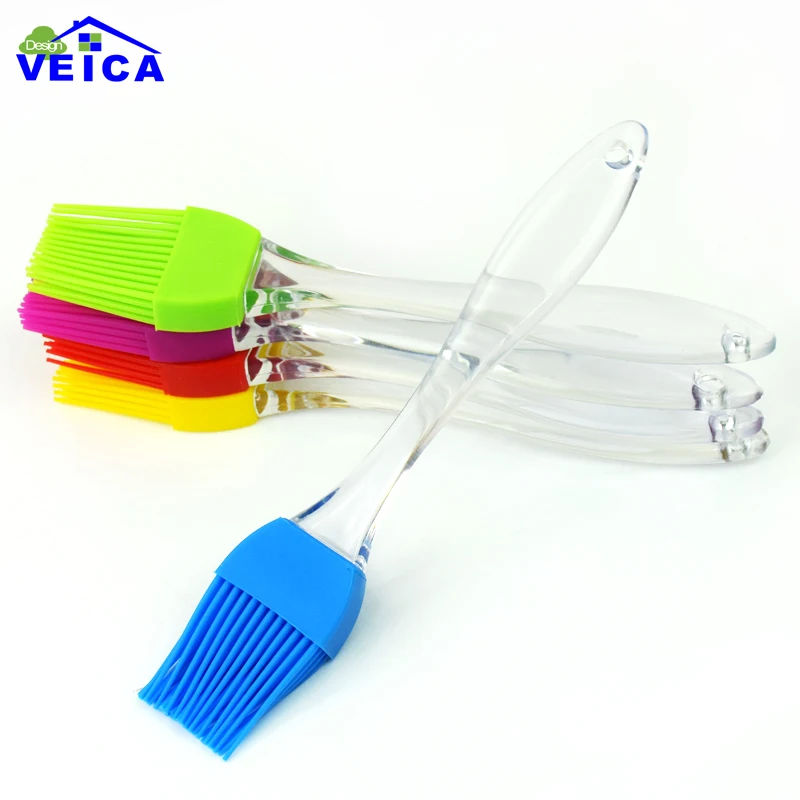 1 шт. силиконовая Кондитерская щетка прозрачная пластиковая ручная для барбекю