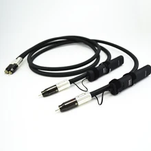 Бесплатная доставка 3 м аудио wel Подпись 72 В DBS RCA Межблочный аудио кабель