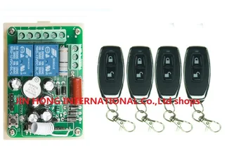 

Free Shipping AC220V 2CH RF Wireless Remote Control Switch With 4pcs Transmitter