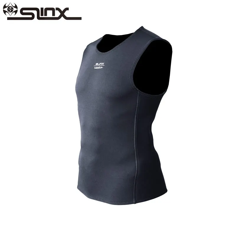 SLINX 2mm Neoprene Diving Vest Men Double-side Wearable Wetsuit Sleeveless Jacket for Surfing Boating Swimming Snorkling S-2XL