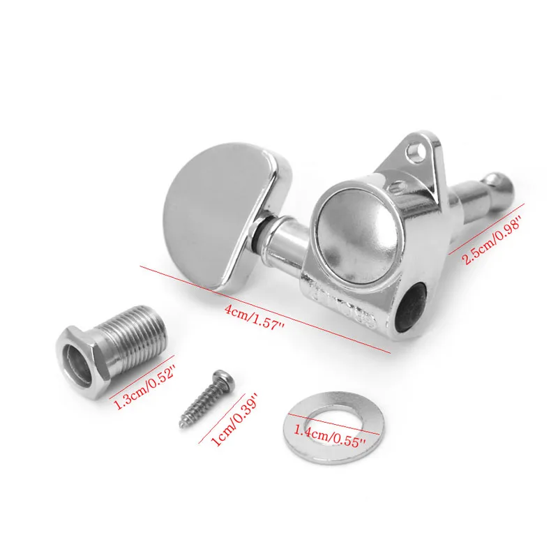 3PCS Guitar Parts Tuning Pegs 3L3R Heavy Duty Guitar Tuning Keys Pegs
