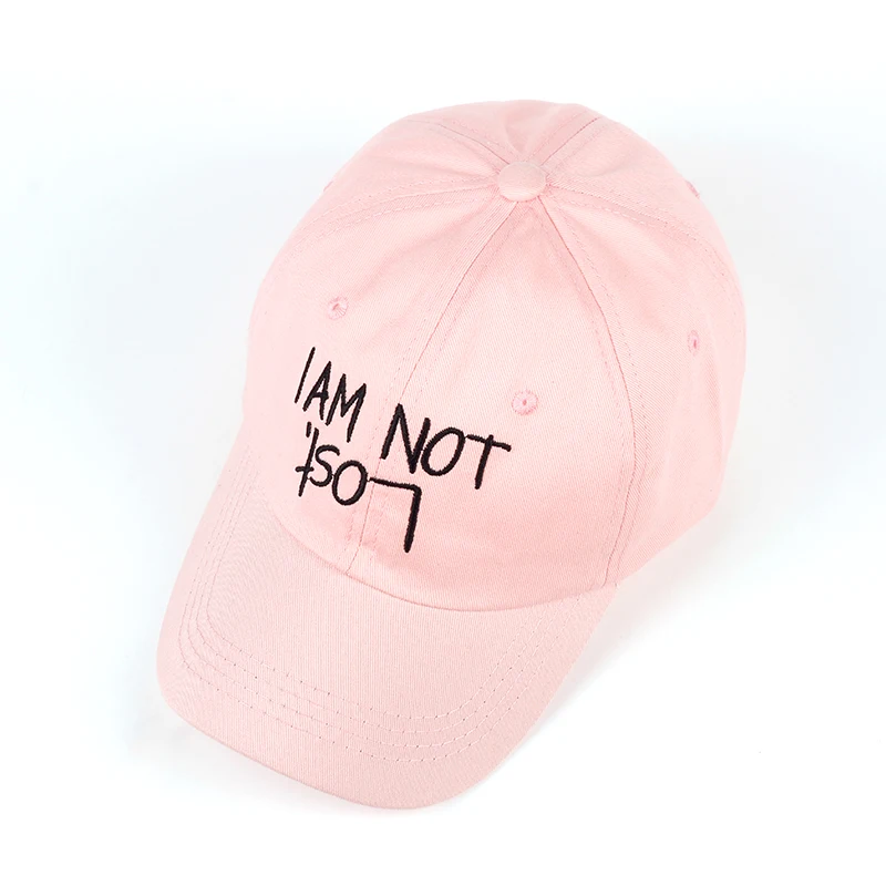 IAM NOT розовая шляпа весенняя и осенняя Женская оберточная Стеклопластиковая Регулируемая хлопковая бейсболка для взрослых хип-хоп бейсболки Новинка