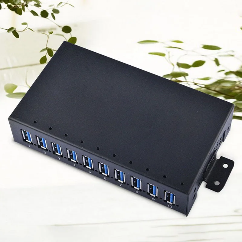 

10-port USB 3.0 Ultra Slim Hub Data Hub with Power Adapter for Computer Notebook SL@88