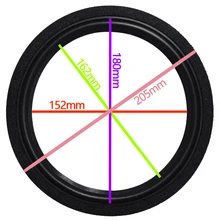 «Сделай сам», комплект из 2 предметов, 8 дюймов Динамик с пенным окружением Ремонт Аксессуары для Динамик ремонт MR-28 LX-800 MR38 бас пены сторона)(выглядит 205 180 162 152