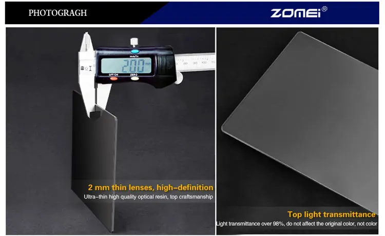 camera filter square filter  gradual camera filter  For cokin Z  (5)