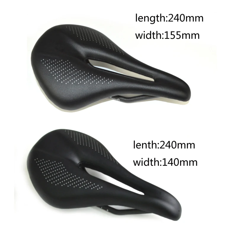 

Bicycle Carbon Saddle Road Bike Seats Ultralight Carbon Fiber Leather Cycling seat Saddles cushion for women men 140*240mm