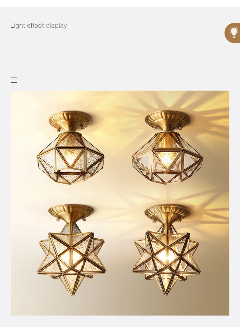 DX Vintage Star Ceiling Light (6)