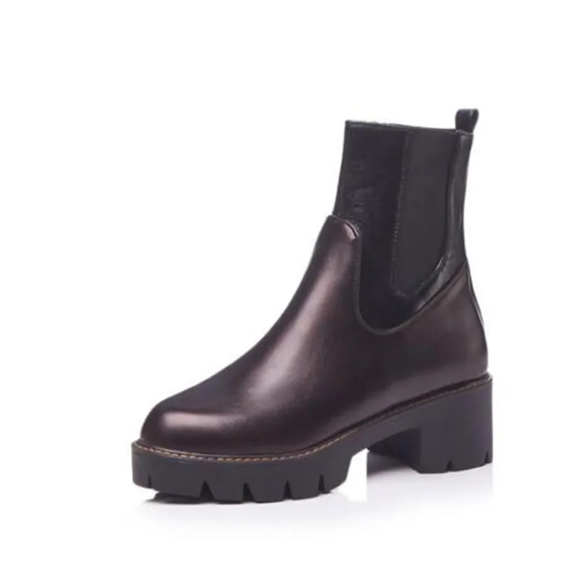 winter New style fashion British style Blue Patchwork Elastic band personality boots Comfortable Keep warm Women Boots