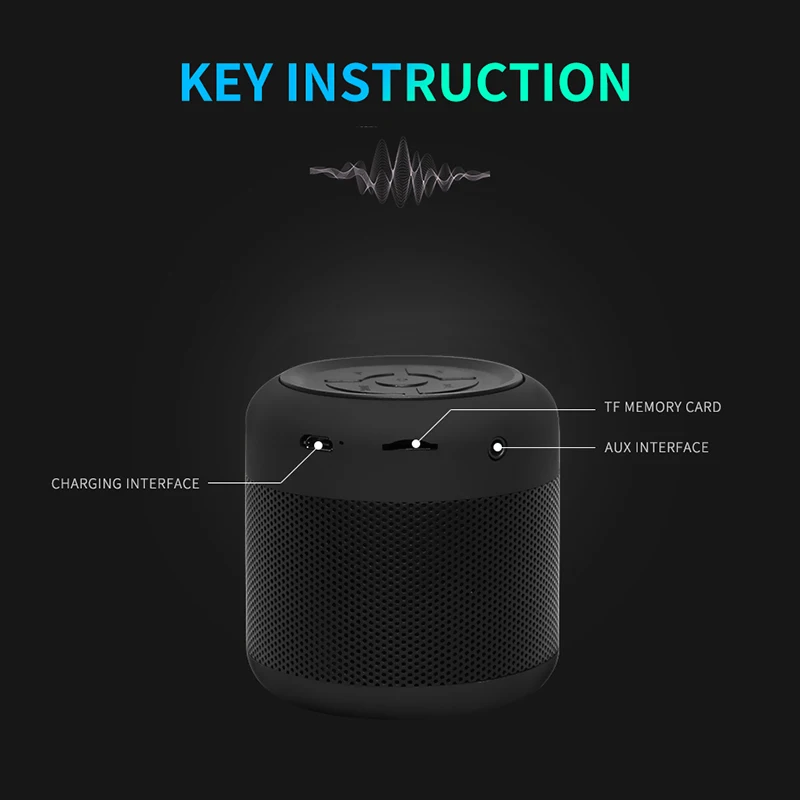M7 музыка Беспроводной Динамик Bluetooth 5 0 AUX Вход звуковой ящик Портативный громкий