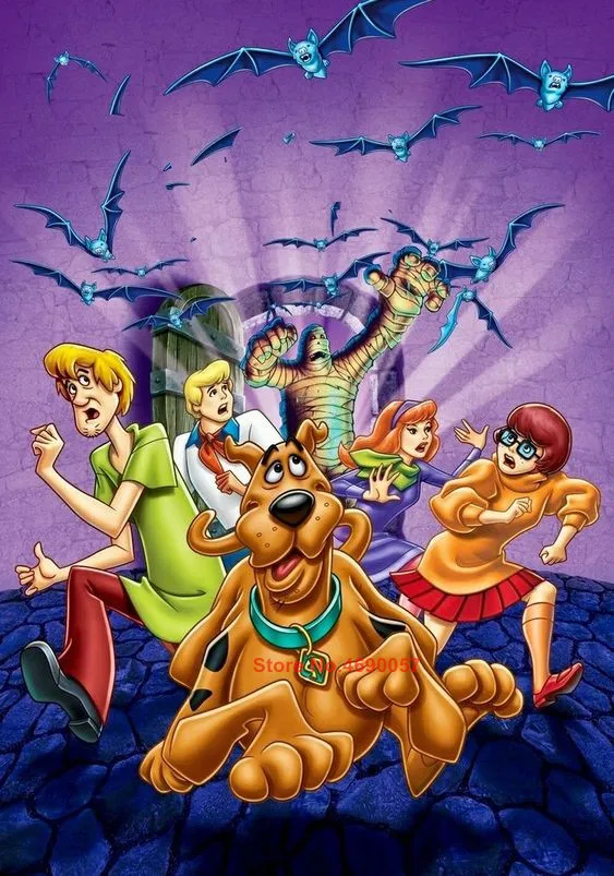 Алмазная картина 5D полный квадратный/круглый "Scooby Doo мультфильм" бриллиантом кристаллом вышивка крестиком Мозаика домашний Декор подарок - Цвет: DP-1085-5