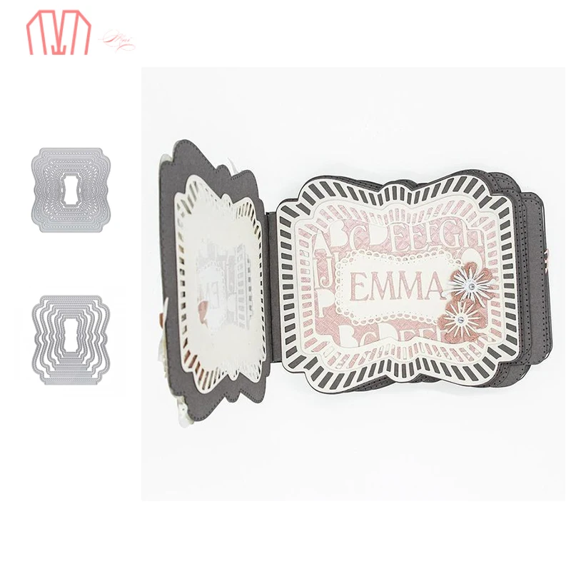 

Mai Book Collage Metal Cutting Dies Stencils for DIY Scrapbooking photo album Decorative Embossing DIY Paper Cards