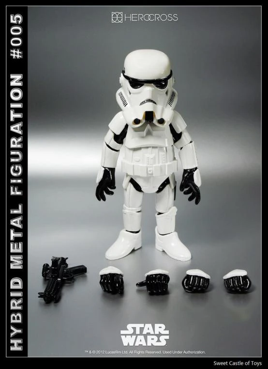 86 Hero Herocross 5.5" Hybrid Metal Star Wars Figuration HMF#005 Stormtrooper