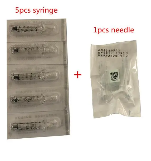 24K гиалуроновая ручка с 5 шприцами и 1 иглой без атомайзера гиалуроновая ручка для удаления морщин вода - Номер модели: picture show