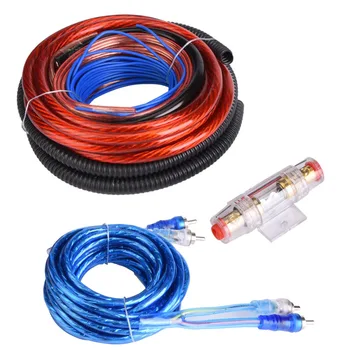 

1 Set 4 Guage 2800W Car Audio Woofer Subwoofer Amplifier Auto Car Speaker Installation Wire Cable Kit Fuse Suit Car Accessories
