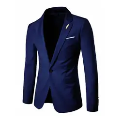 JAYCOSIN Мужской Блейзер 2019 модный тонкий стильный однотонный Блейзер деловая Свадебная вечеринка верхняя одежда пальто костюм Топы блейзер