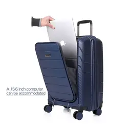 2018 Новый путешествие высококачественный багаж бизнес-ПВХ Материал чемодан прокатки spinner чемодан на колесах 4 четыре цвета Бесплатная