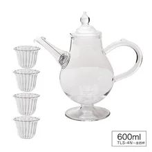 Dirnkware креативный фруктовый чайник термостойкий стеклянный чайный чайник с фильтром послеобеденный чайный набор