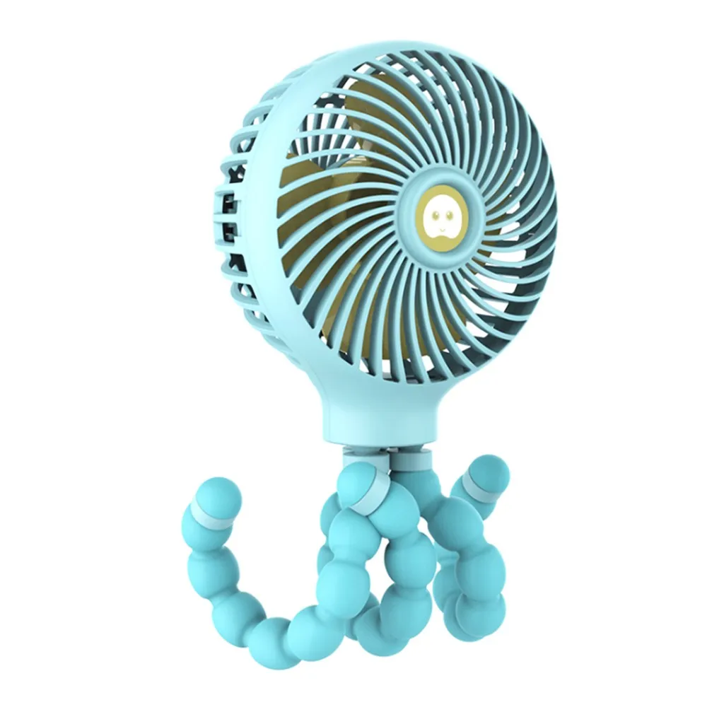 

BOQOB Creative Octopus Shape 3 Modes Rechargeable 11 Hours Working Cool Fan 19Mar21 Drop Shipping Rechargeable Fan