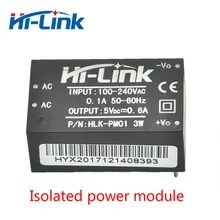 5 шт. HLK-PM01 AC-DC 220 В до 5 В понижающий Питание модуль интеллектуальных бытовых коммутации Мощность модуль