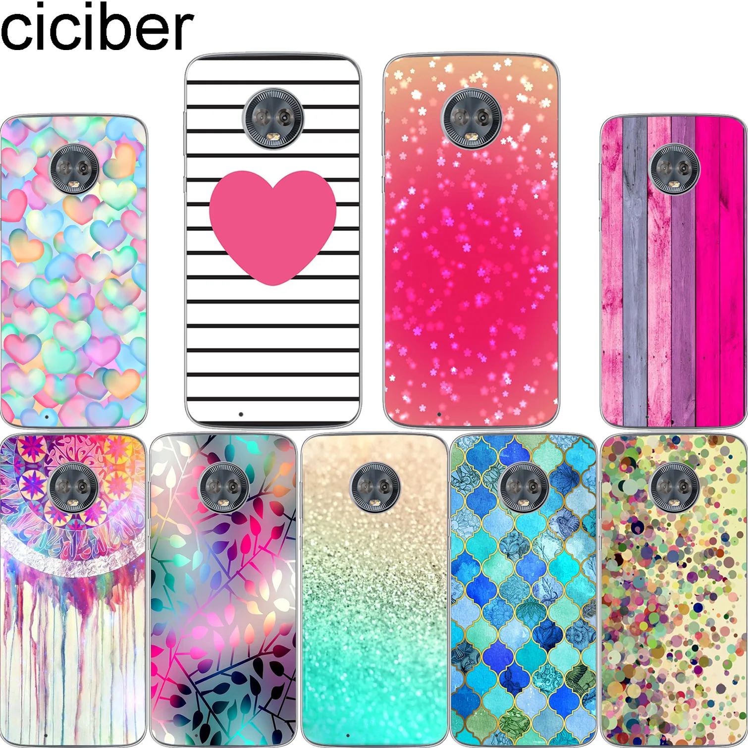 

ciciber For Motorola Moto C Z2 Z3 ONE P30 G4 G5 G5S G6 E3 E4 E5 Plus Play Power X4 M Soft Silicone Clear TPU Phone Cases Fundas