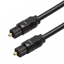 Digital Cable de sonido óptico adaptador Toslink chapado en oro 1m 1,5 m 2m Cable SPDIF para Blueray PS3 XBOX DVD