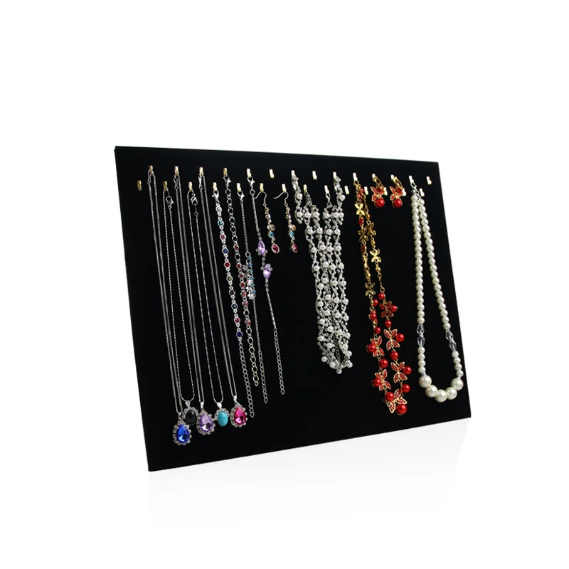 Double deck 28 Hook Necklace Pendant Hanger Exhibition Box Fashion