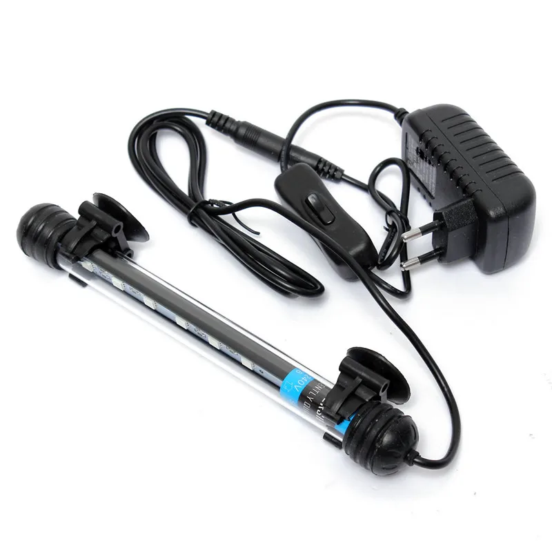 18cm Aquarium Fish Tank LED Lamp Tube 5050 SMD Blue White Bar Light