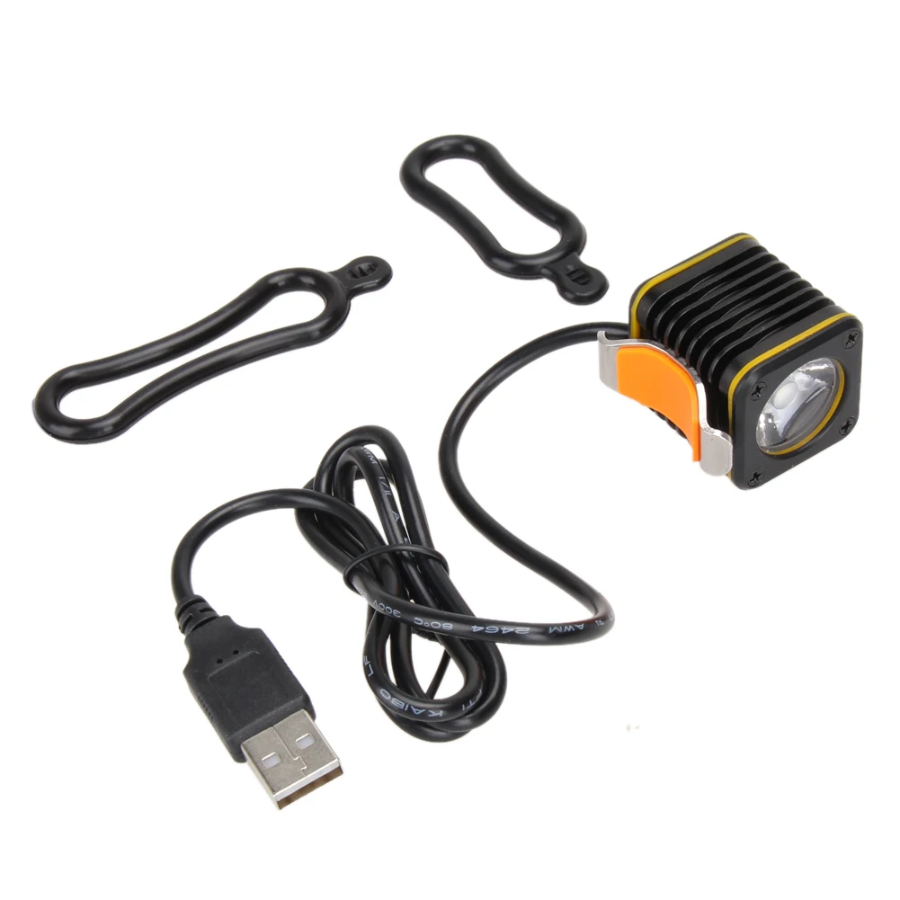 

Lightweight 1000 lumens Waterproof Bike Light Mini USB Square XM-L T6 4 Modes LED Front Bicycle Light Headlight bike accessories