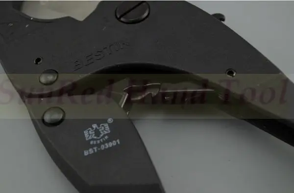 BESTIR Тайвань Оригинальная пластмасса высокого качества-алюминевого ПВХ PP PU PE ножницы с автоматической задней конструкцией, № 03901